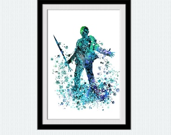 Percy Jackson print Greek mythology poster Classical art Greek print Mythology wall decor Percy Jackson poster Mythology print  W645