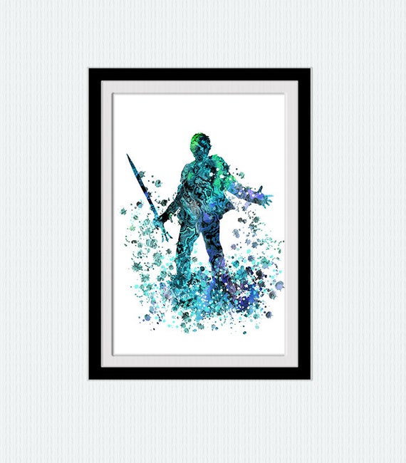 Percy Jackson print Greek mythology poster Classical art Greek print Mythology wall decor Percy Jackson poster Mythology print  W645