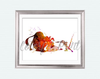 Simba friends Lion King print Lion King illustration Lion King poster Lion King decor Hakuna Matata Lion King friends Nursery art W448