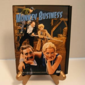 Bande de DVD, Monkey Business, Marx Brothers, Groucho, Harpo, noir & blanc, plein écran, livraison gratuite image 1