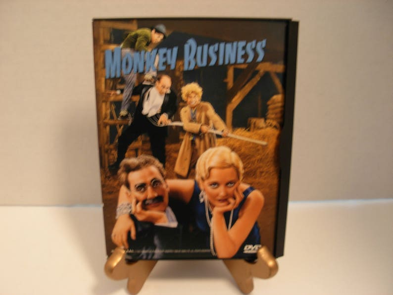 Bande de DVD, Monkey Business, Marx Brothers, Groucho, Harpo, noir & blanc, plein écran, livraison gratuite image 1