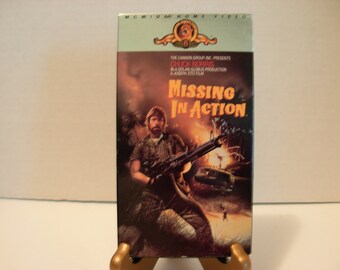 VHS Tape, Missing In Action, Chuck Norris, Color, Full Screen, Free Shipping, Buy 3 Save Money
