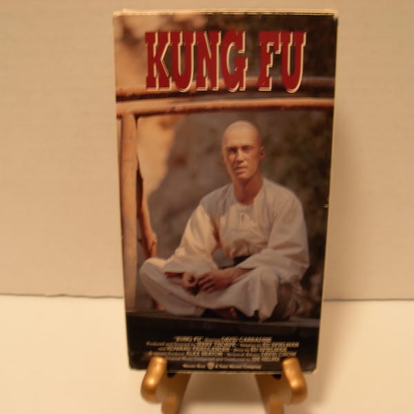 VHS Tape, Kung Fu, David Carradine, Color, Full Screen, Free Shipping, Buy 3 Save Money