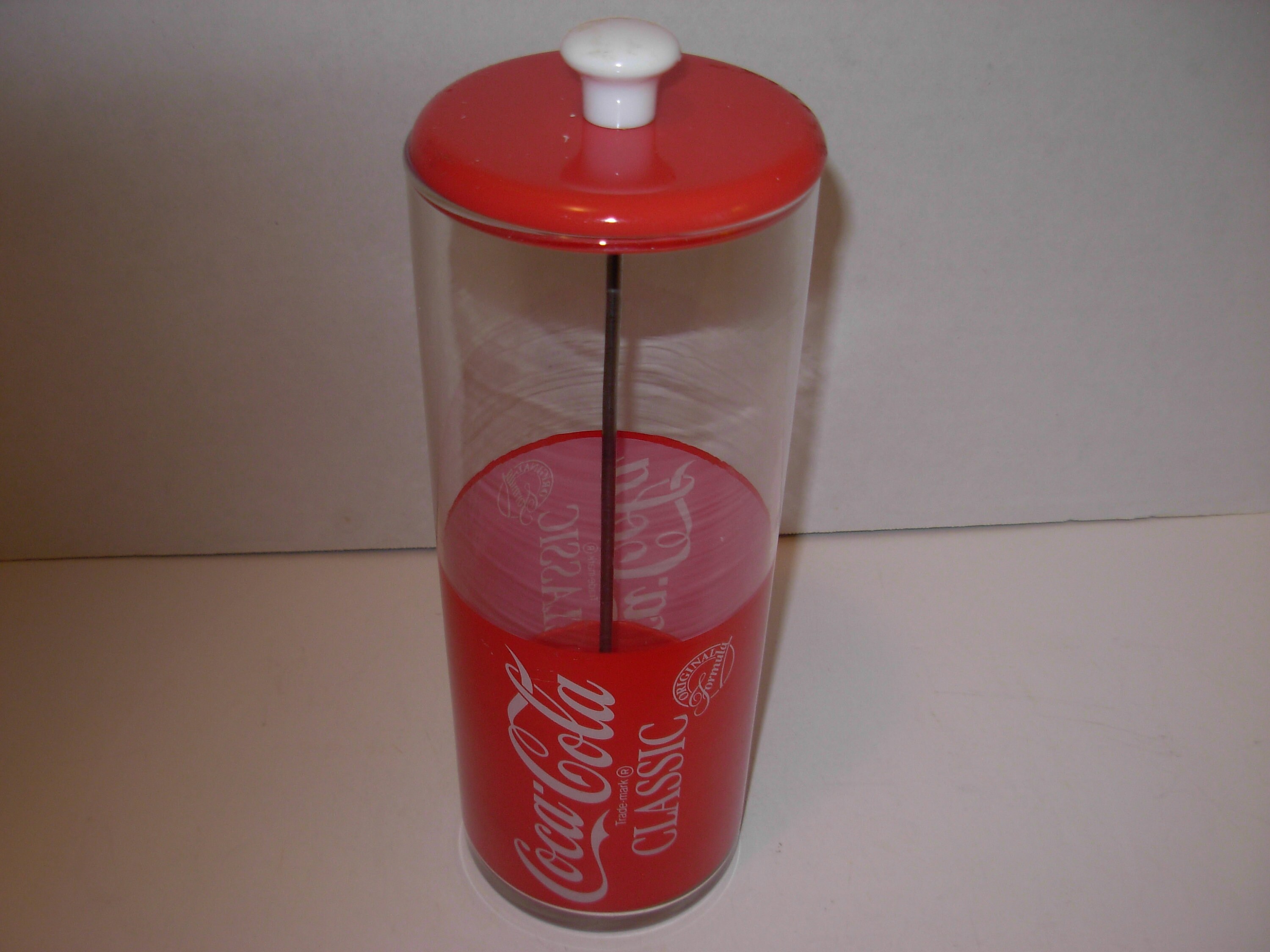 TableCraft Coca-Cola Glass Straw Dispenser with Chrome Plated Metal Lid, 1  ct - City Market