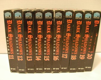 10 Dark Shadows VHS Tapes 11-20 Barnabas Collins, Free Shipping