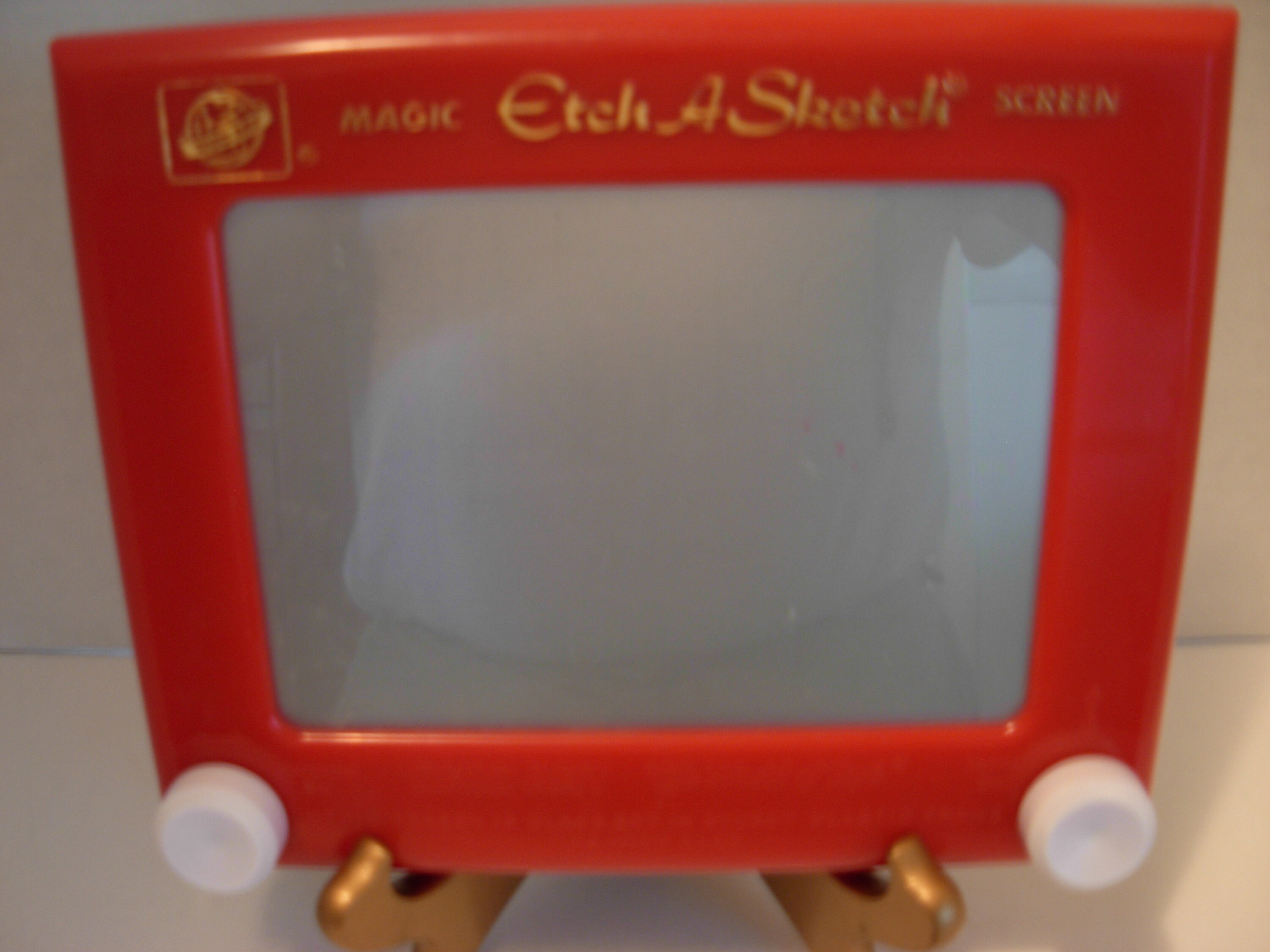 Vintage Magic Etch A Sketch Toy Screen Ohio Art Works Red #505 Classic USA