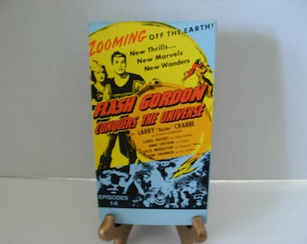 VHS Tape, Flash Gordon, Conquers The Universe, Episodes 1-6, Buster Crabbe, Black & White, Free Shipping