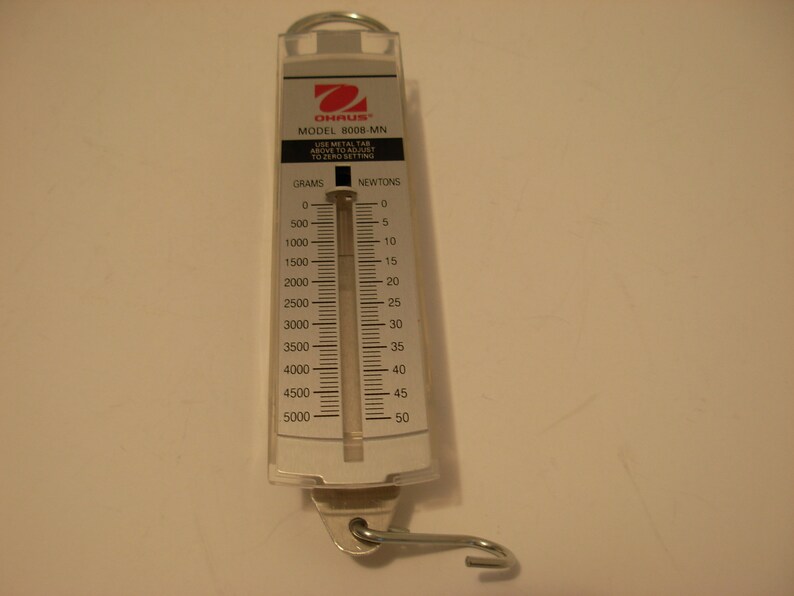Ohaus Spring Scale 8008 MN Adjustable 5000 Grams/50 Etsy