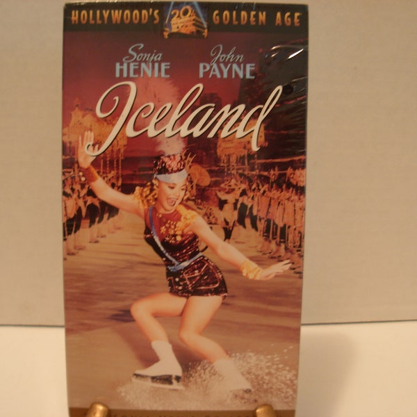 VHS Tape, SEALED, Iceland, Sonja Henie, John Payne, B & W, Free Shipping