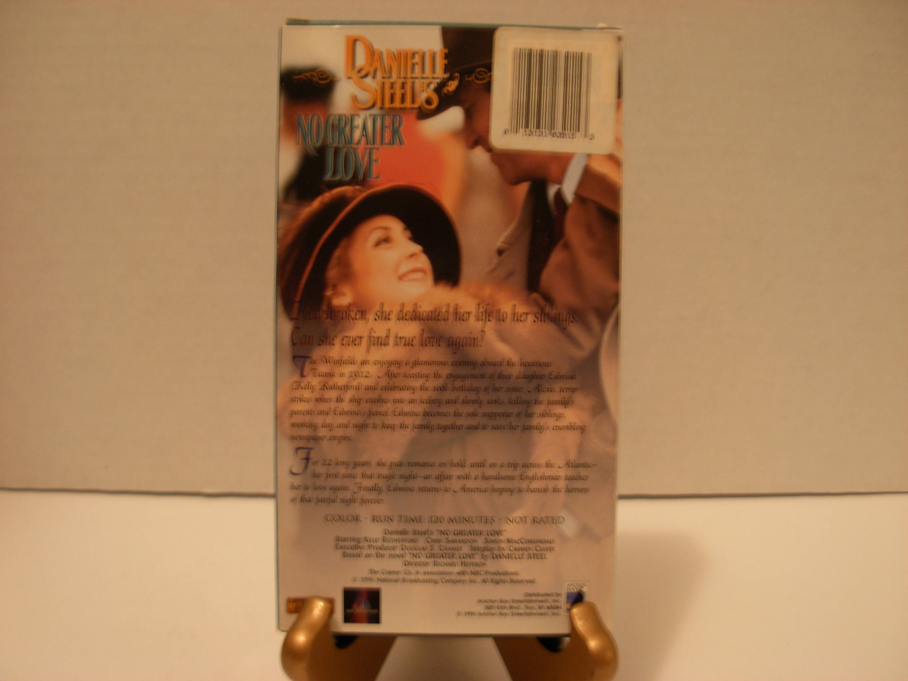 VHS TAPE No Greater Love Danielle Steel's Titanic - Etsy