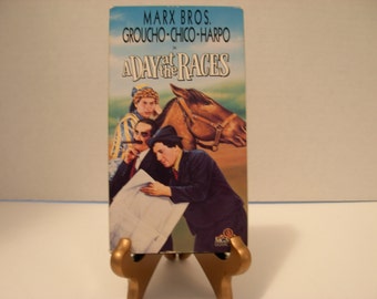 A Day at the Races, VHS Tape, Marx Bros, Groucho, Chico, Harpo, Black White, Free Shipping