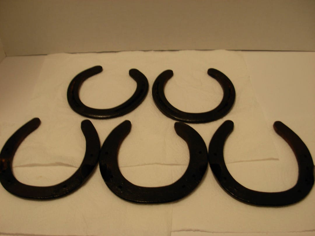Five, Real Metal, Black, Horse Shoes, Mix Lot. Free Shipping Etsy