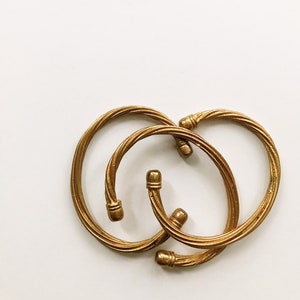 Venus Cuff // Gold Plated Bangles, Stack Bracelets, African Jewelry, Egyptian Jewelry, Gold Bangles,Gold Bracelets,Brass Adjustable Cuffs