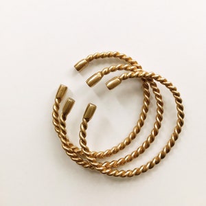 Kofi Cuff // Brass Bangles, Stack Bracelets, African Jewelry, Egyptian Jewelry, Gold Bangles,Gold Bracelets,Adjustable Cuffs