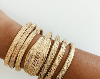 egyptian gold bangles