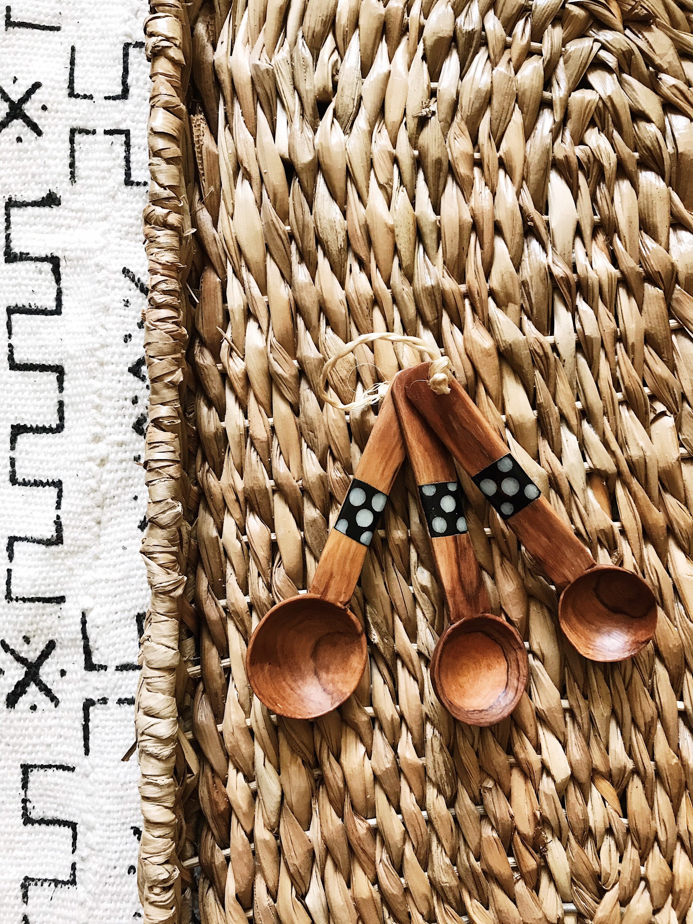 Batik Olive Wood Measuring Spoons // African Goods African Etsy