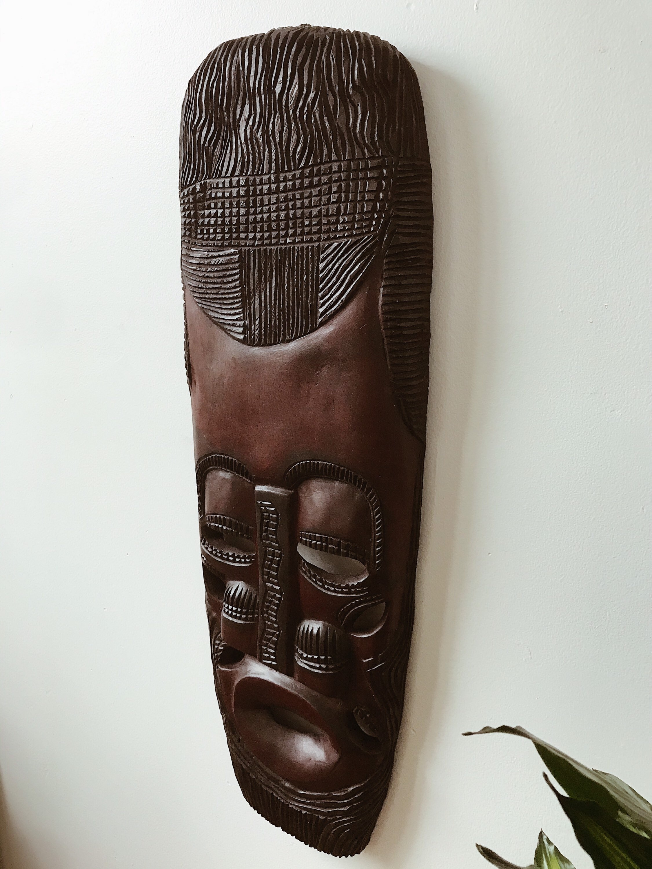 Kenyan Ceremonial Mask // Large Wood Mask Afrocentric Style Etsy