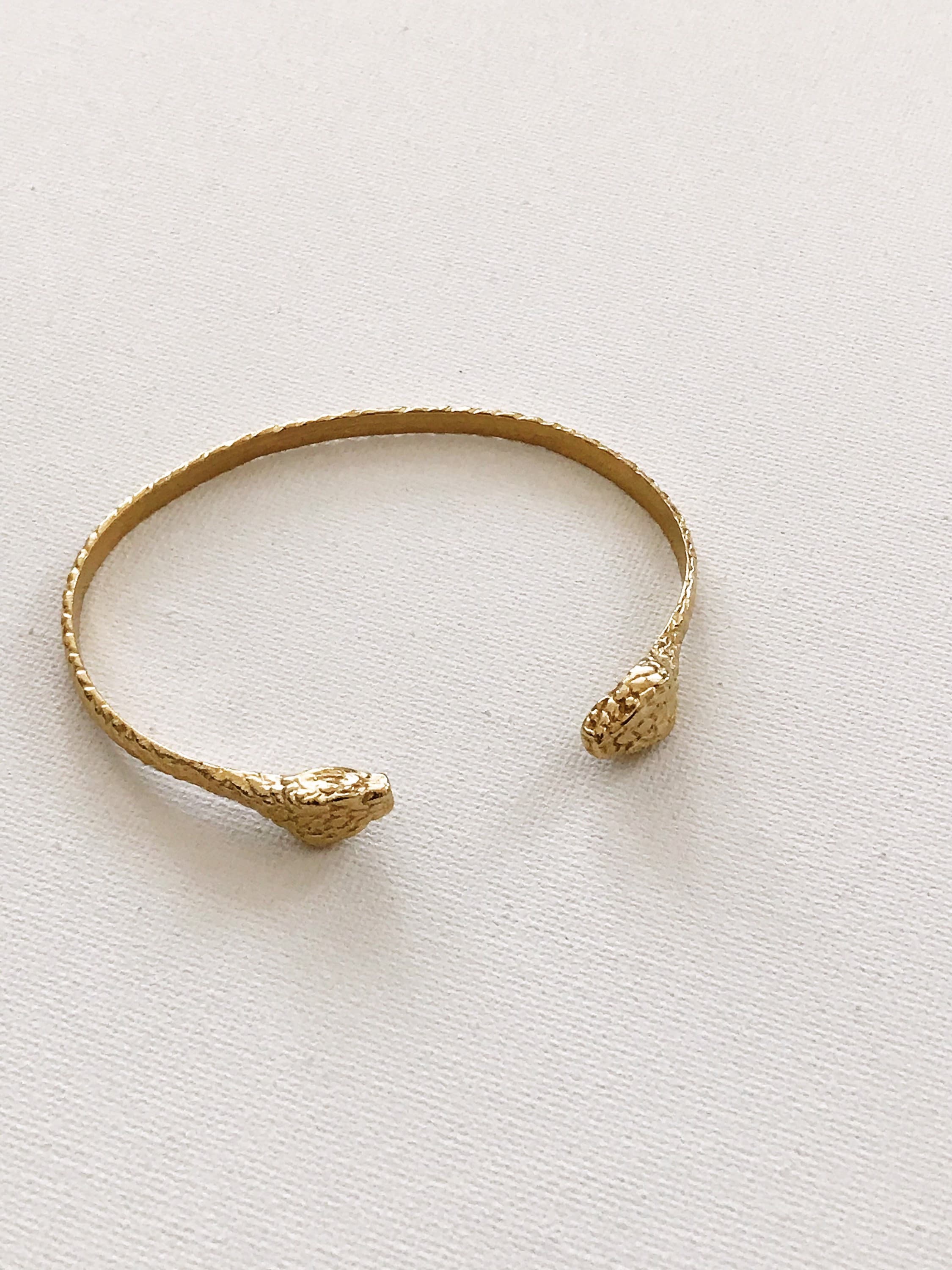 Serpent Cuff // Brass Snake Bracelet Brass Cuff Bracelet Etsy