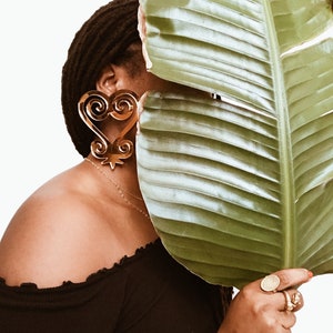 Sankofa Adinkra Earrings// Acrylic Earrings, African Symbol Earrings, Adinkra African Symbols, Afrocentric Jewelry,African Jewelry