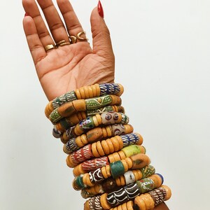 Pattern People Bracelets-yellow // African Tuareg Bracelet, African ...