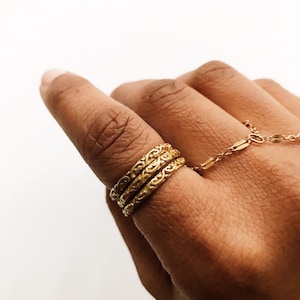 Omi Stack Rings  // Cage Rings, Stacking Rings, Dainty Stacking Rings, Stackable Rings, Gold Stacking Rings, Jewelry,Boho