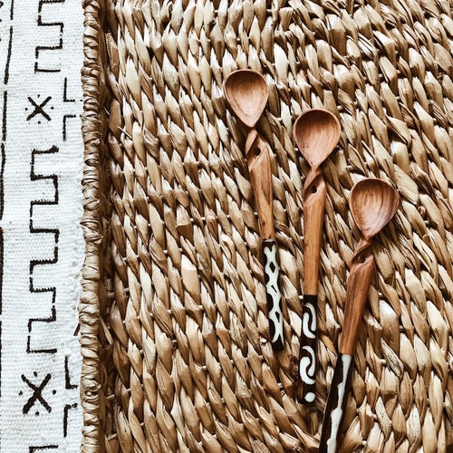 Batik Olive Wood Measuring Spoons // African Goods African Etsy