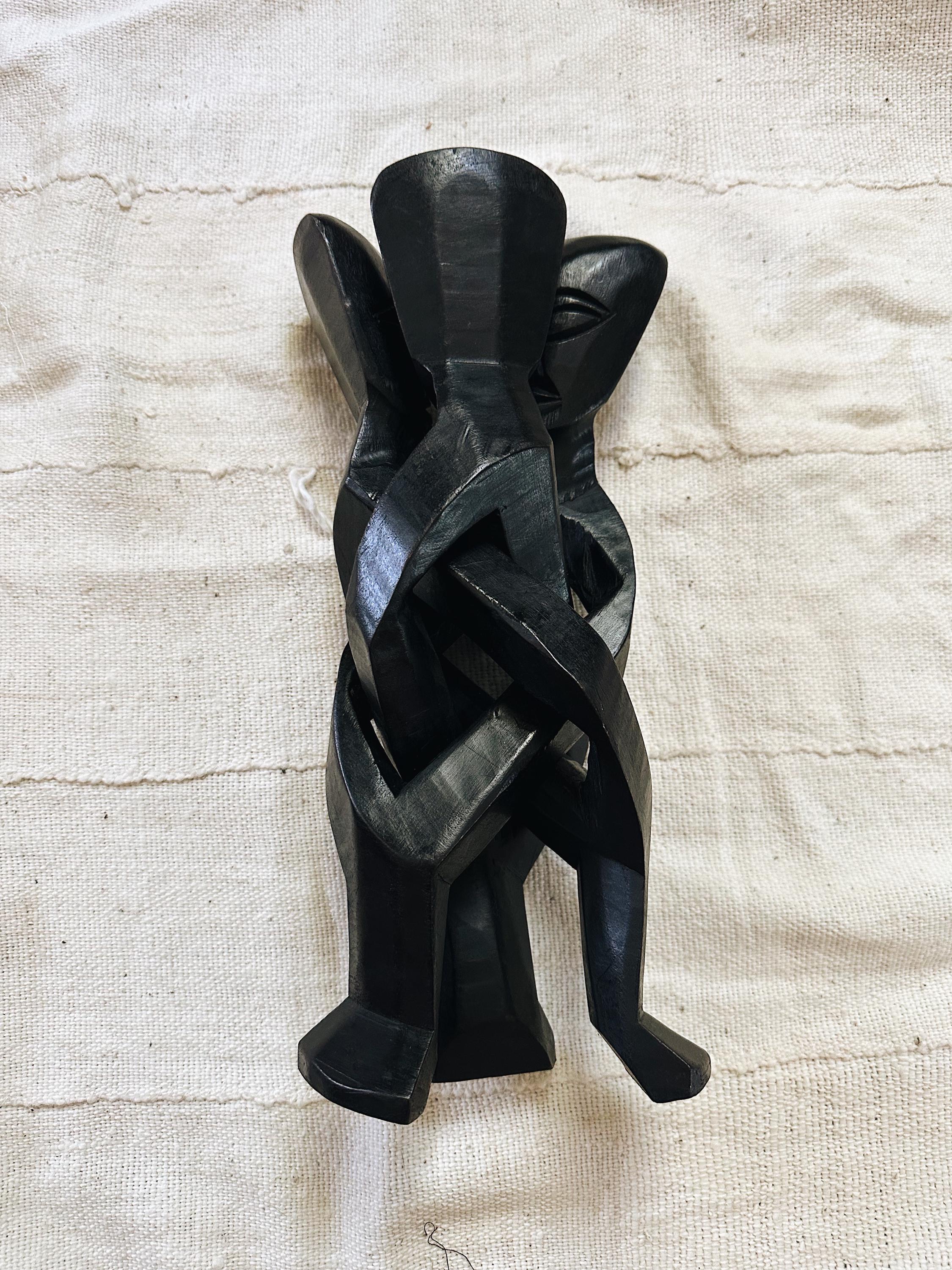 African Unity Statue// African Wood Statue, Afrocentric Style, African ...