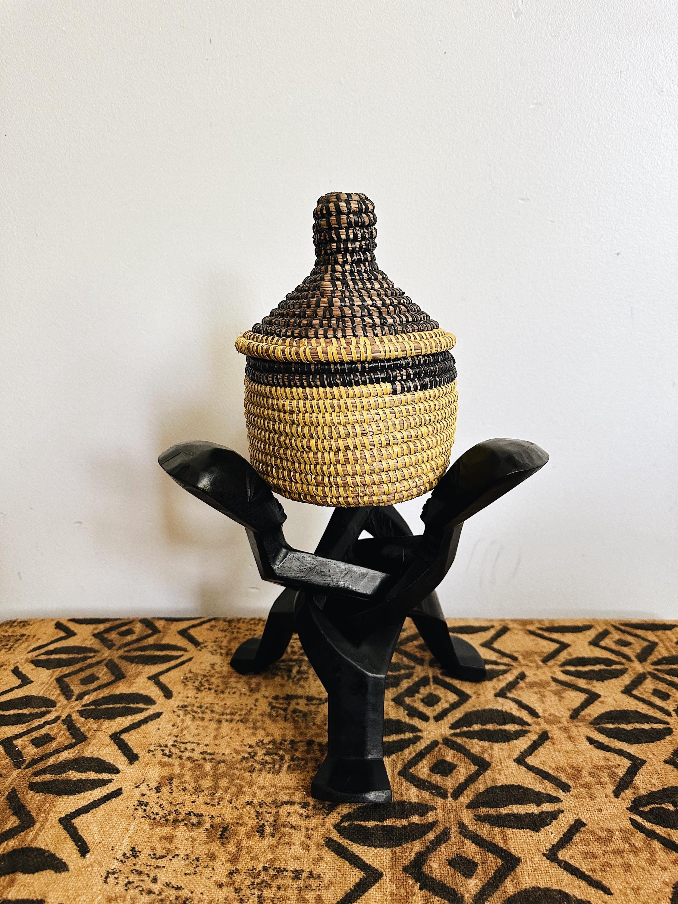 African Unity Statue// African Wood Statue, Afrocentric Style, African ...