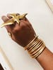 Melody Bangles // Brass Bangles, Bangle Stack Bracelets, African Jewelry, Egyptian Jewelry, Gold Bangles, Gold Bracelets, Adjustable Cuffs 