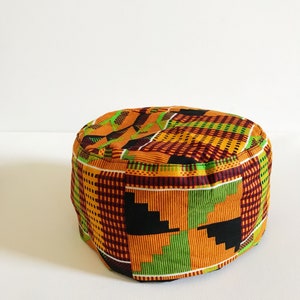 Original Kente Kufi Hat// African Print Hat Fitted Cap - Etsy