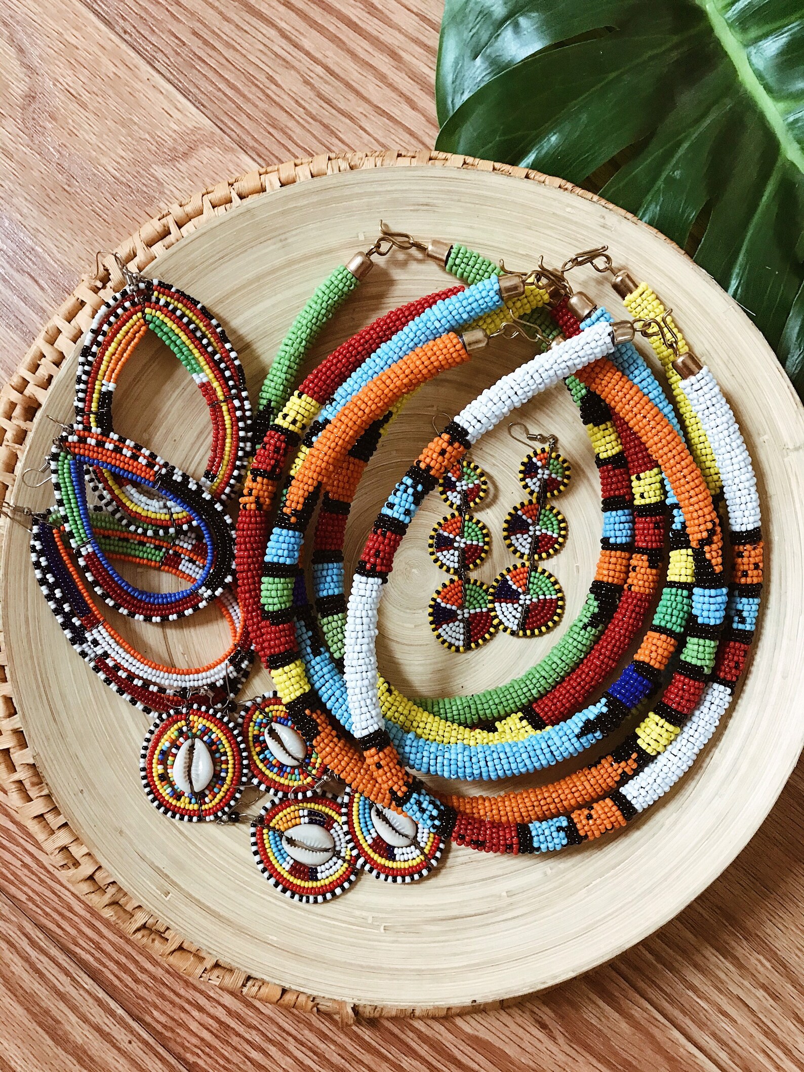 Kenyan Bead Necklace // Maasai African ChokerAfrican Jewelry Etsy