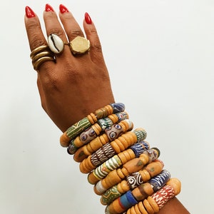 Pattern People Bracelets-yellow // African Tuareg Bracelet, African ...