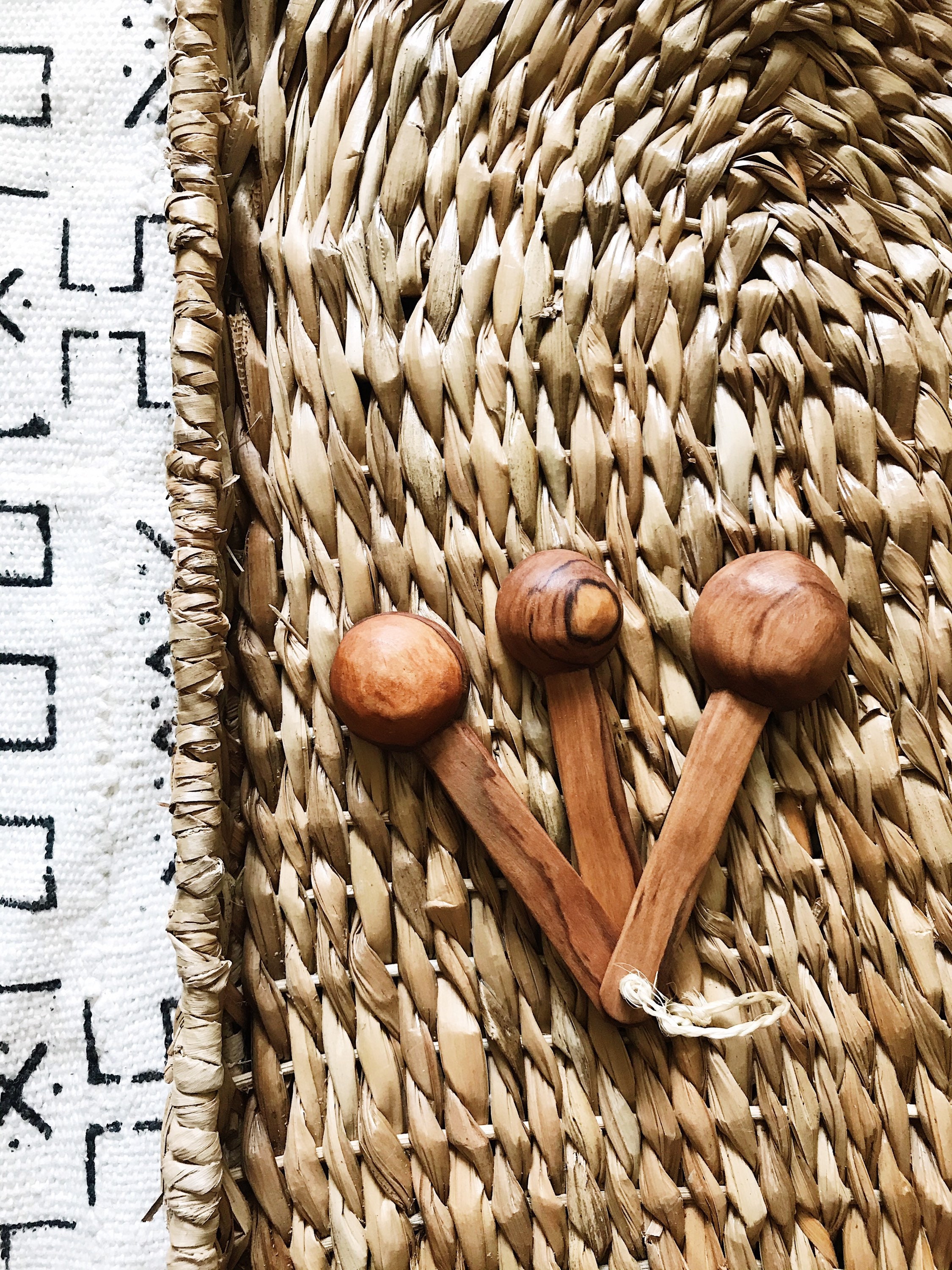 Batik Olive Wood Measuring Spoons // African Goods African Etsy