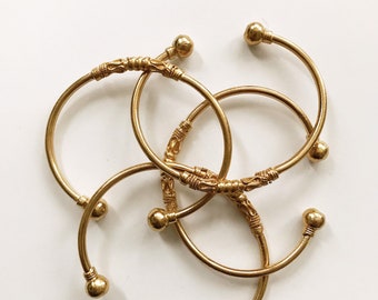 India Cuff // Brass Bangles, Stack Bracelets, African Jewelry, Egyptian Jewelry, Gold Bangles,Gold Bracelets,Adjustable Cuffs