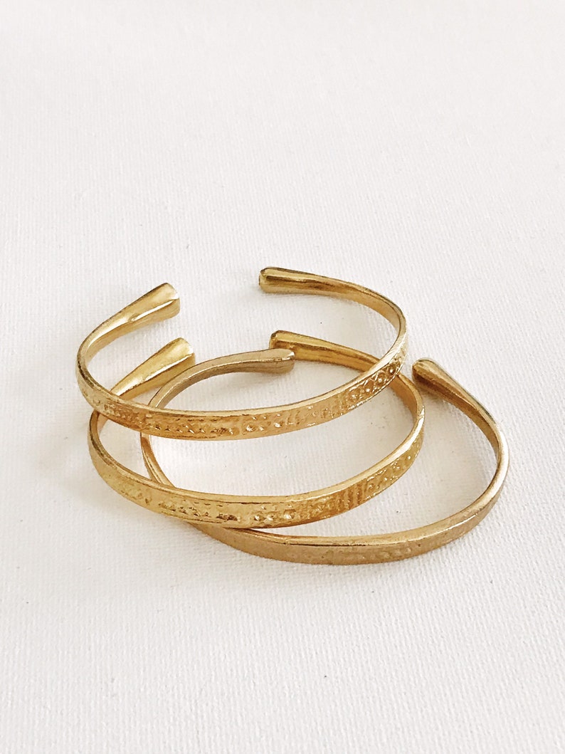 Divination Etched Cuff // Brass Bangles, Stack Bracelets, African Jewelry, Egyptian Jewelry, Gold Bangles,Gold Bracelets,Adjustable Cuffs image 2