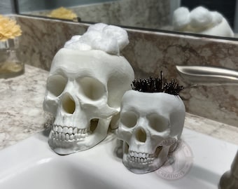 Skull Q-Tip holder Tooth Pick Holder Halloween