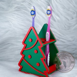 Christmas Tree Toothbrush Holder