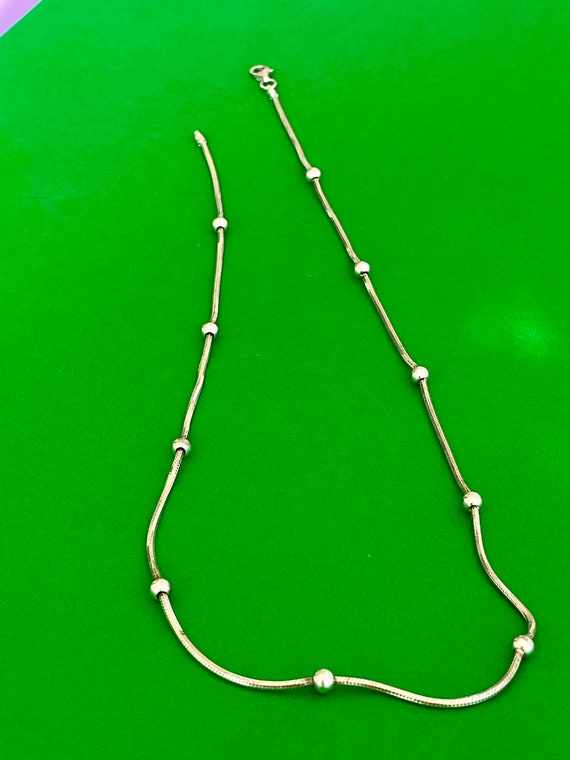 925 Snake Chain with Beads - image 4