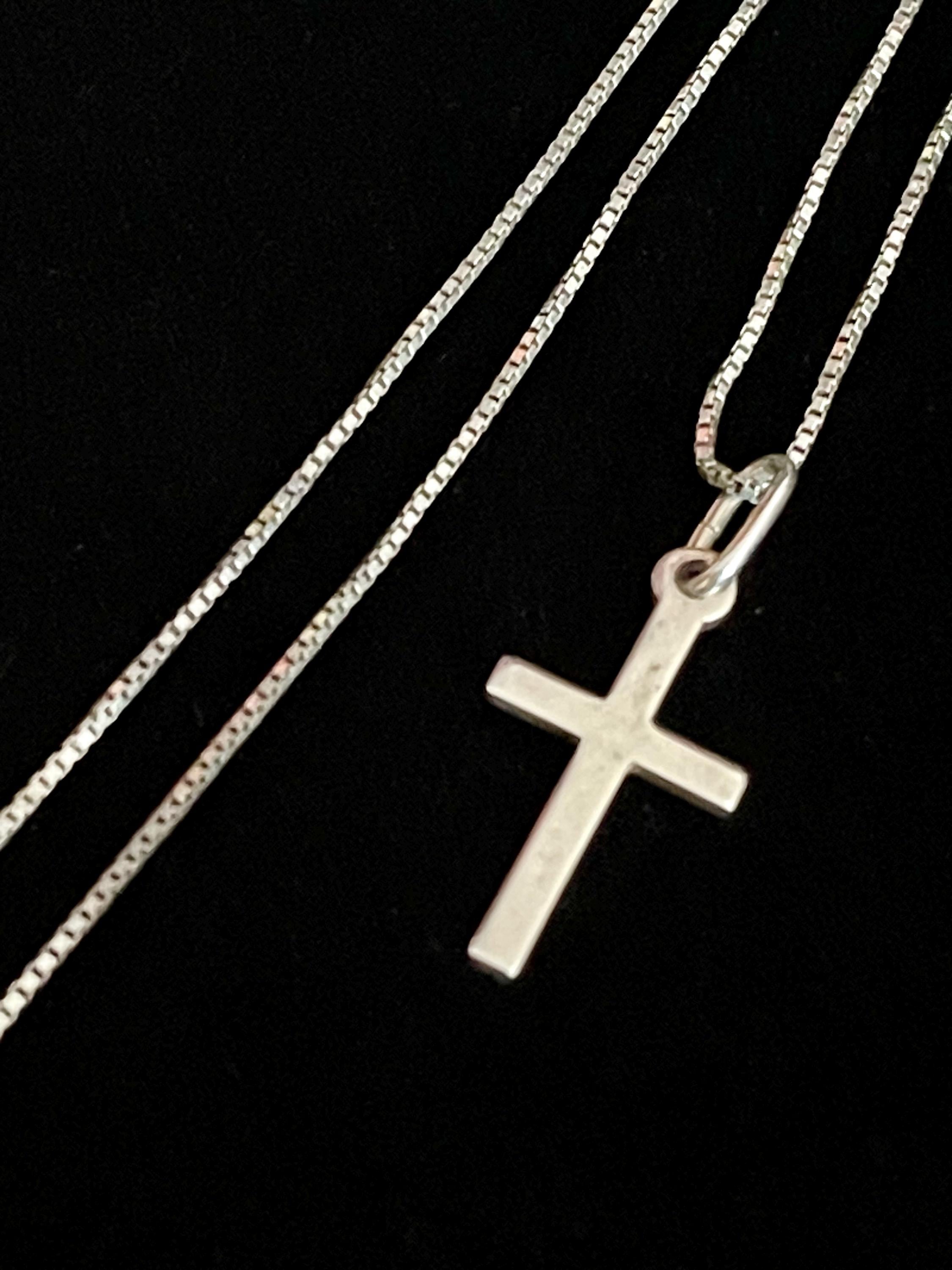 Vintage Italian Cross Necklace - Etsy Canada