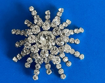 Sterling Jay Flex Rhinestone Brooch