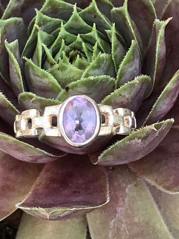 925 Oval Amethyst Ring - image 7