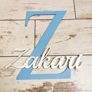 Baby room wooden wall decor / personalized nursery decor / wooden letters / baby name sign / kids room decor / baby shower gift / wood sign