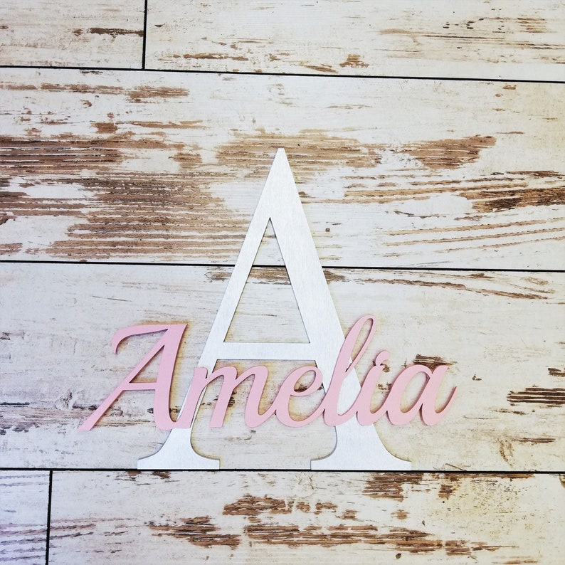 Baby room wooden wall decor / personalized nursery decor / wooden letters / baby name sign / kids room decor / baby shower gift / wood sign image 2