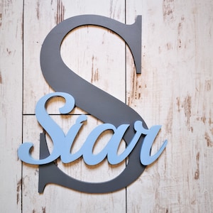 Baby room wooden wall decor / personalized nursery decor / wooden letters / baby name sign / kids room decor / baby shower gift / wood sign