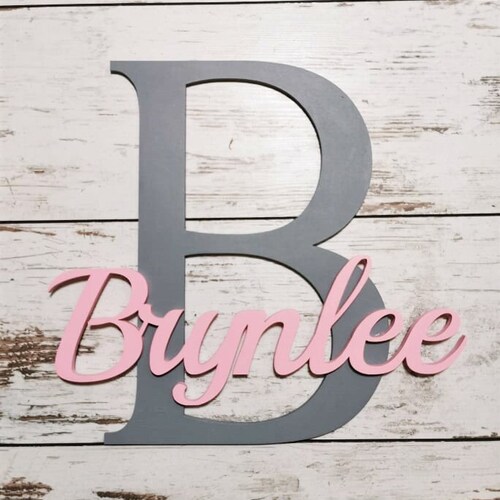 Personalized Nursery Decor / Baby Name Wall Sign / Kids Etsy