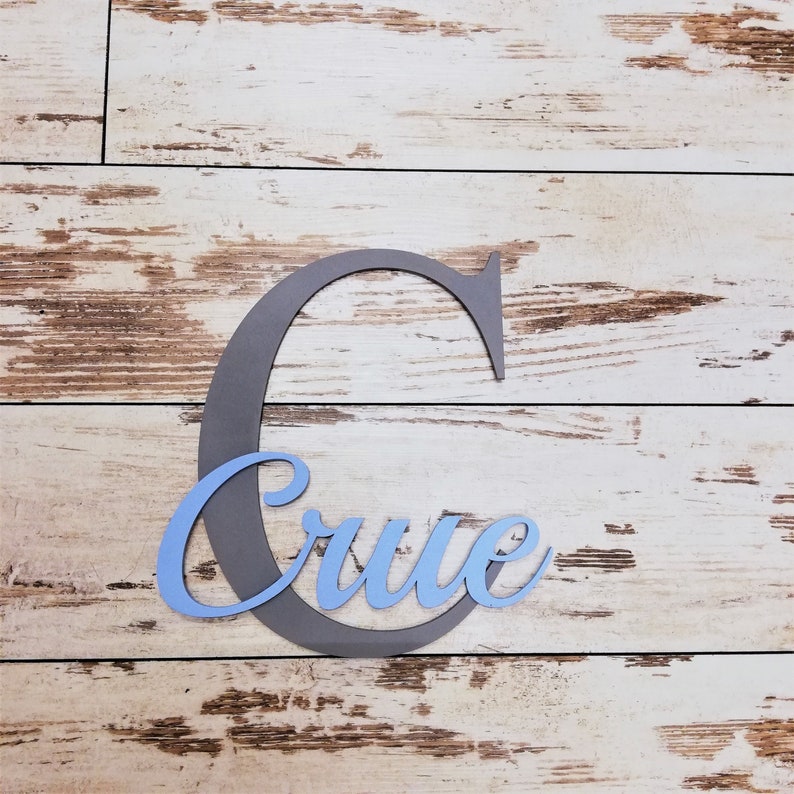 Decoración de pared de madera de la habitación para bebés / decoración personalizada de la guardería / letras de madera / signo de nombre de bebé / decoración de la habitación para niños / regalo de baby shower / letrero de madera imagen 3