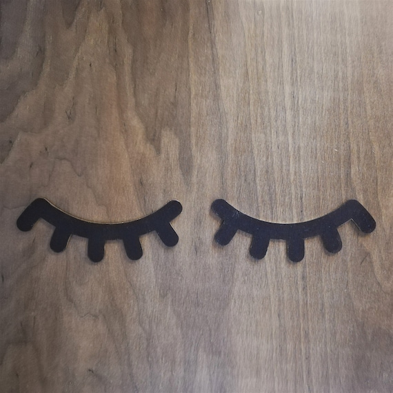 Sleep Wooden Eyes Wall Decor Nursery Decor Sleepy Wooden Etsy