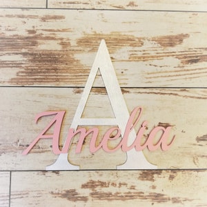 Baby room wooden wall decor / personalized nursery decor / wooden letters / baby name sign / kids room decor / baby shower gift / wood sign image 5