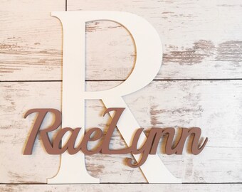 Baby room wooden wall decor / personalized nursery decor / wooden letters / baby name sign / kids room decor / baby shower gift / wood sign