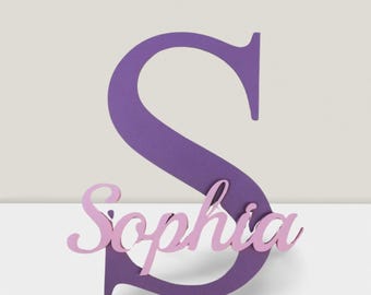 Personalized Wood Name Sign, Nursery Wall Decor